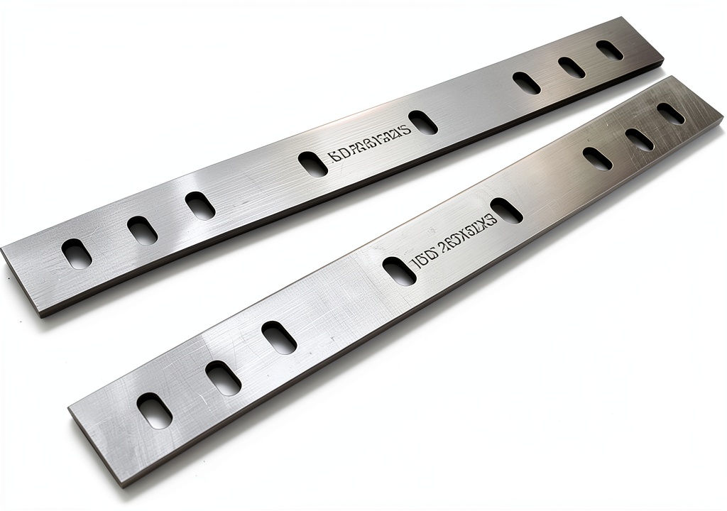 Installing OSCARBIDE 10 inch HSS Planer Blades 2 Piece Set for Ryobi AP-10 on a wooden desk