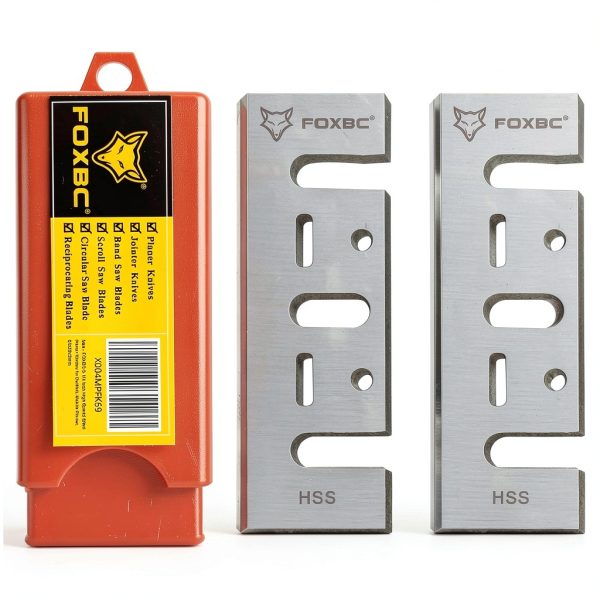 FOXBC 3-1/4 Inch HSS Planer Blades Replacement for Makita DeWalt-0
