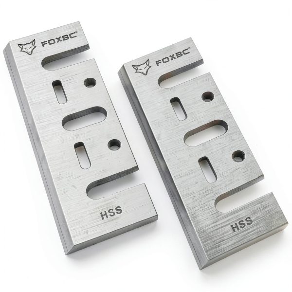 FOXBC 3-1/4 Inch HSS Planer Blades Replacement for Makita DeWalt-2