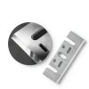 High-Speed Steel Planer Blades, 3-1/4 Inch 82mm Re-sharpenable Blades Replacement for Makita 1900B, KP0810, Dewalt DCP580, DW6655,Bosch 1594 and Most Handheld Planer, 4 Pcs Blades-2