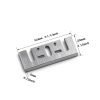 High-Speed Steel Planer Blades, 3-1/4 Inch 82mm Re-sharpenable Blades Replacement for Makita 1900B, KP0810, Dewalt DCP580, DW6655,Bosch 1594 and Most Handheld Planer, 4 Pcs Blades-1