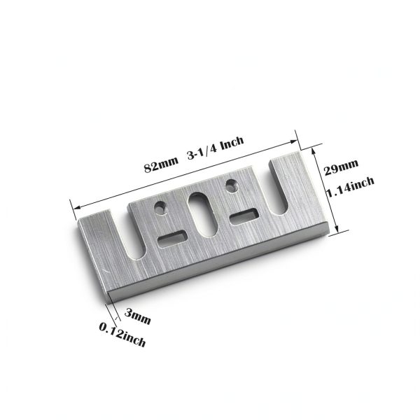 High-Speed Steel Planer Blades, 3-1/4 Inch 82mm Re-sharpenable Blades Replacement for Makita 1900B, KP0810, Dewalt DCP580, DW6655,Bosch 1594 and Most Handheld Planer, 4 Pcs Blades-1