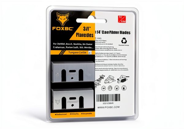FOXBC 3-1/4 Inch 82mm TCT Carbide Planer Blades Replacement For Makita N1900B, KP0810, XPK01, DeWalt D26676, DW6655, DW680, Bosch 1594 PA1205, Ryobi and most Hand-Held Planer-3