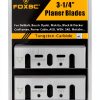 FOXBC 3-1/4 Inch 82mm TCT Carbide Planer Blades Replacement For Makita N1900B, KP0810, XPK01, DeWalt D26676, DW6655, DW680, Bosch 1594 PA1205, Ryobi and most Hand-Held Planer-0